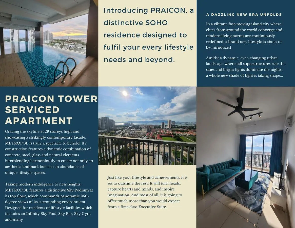Apartment Praicon Tower - Premium Suite Butterworth